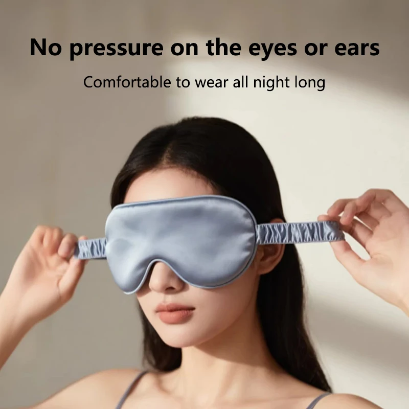 3d Sleep Eye Mask Comfort Light Blocking Eyeshade Memory Foam No Pressure On Eyes Soft Breathable Blindfold For Travel Nap - view 4