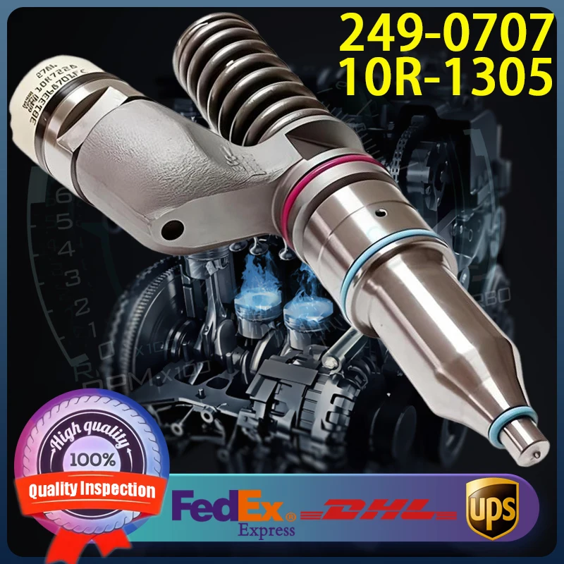 

Fuel Injector 10R-1305 249-0707 232-1197 Common Rail Injector for Caterpillar CAT Engine C11 C13 Injector 10R1305 2490707
