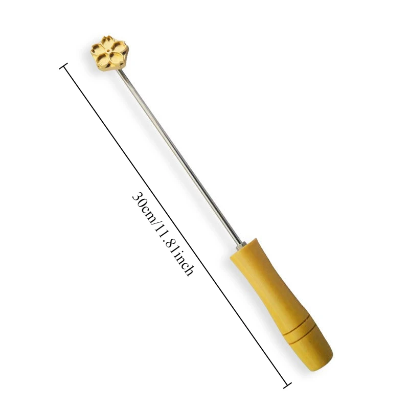 1PC Hot stamping of Mantou with gong burning mould Baking cake branding M5 hole 3cm burnt copper model imprint