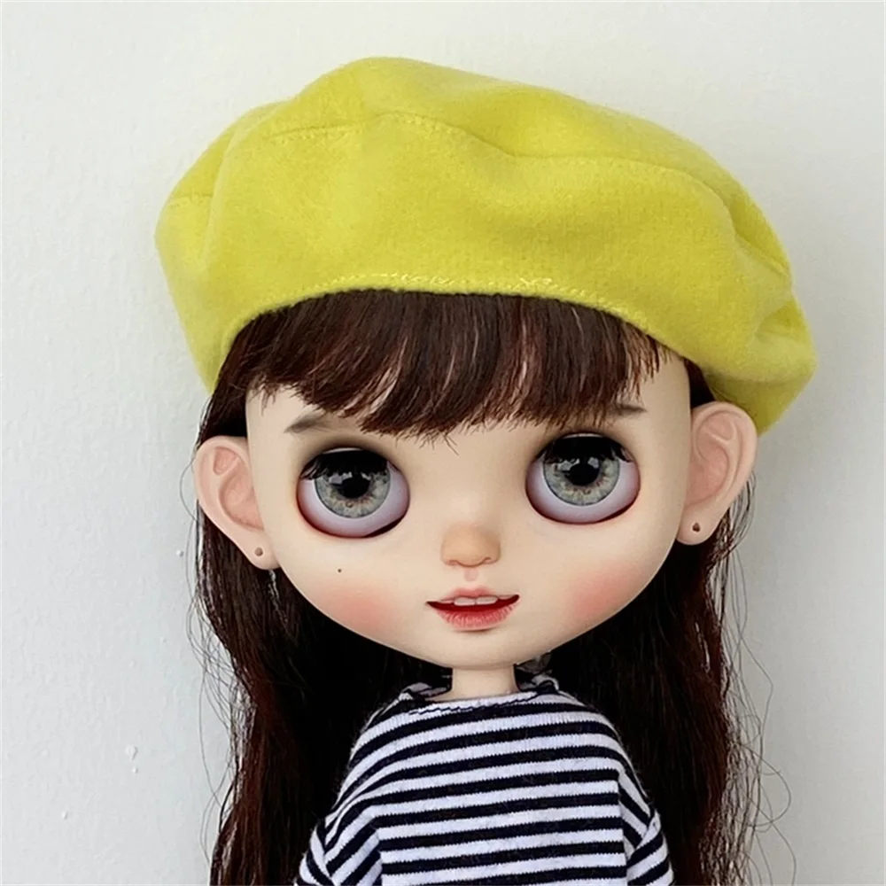 Blyth Doll Beret Knit Hat Fashion Doll Dress Up Accessories DIY Toys Holiday Gift for Girls