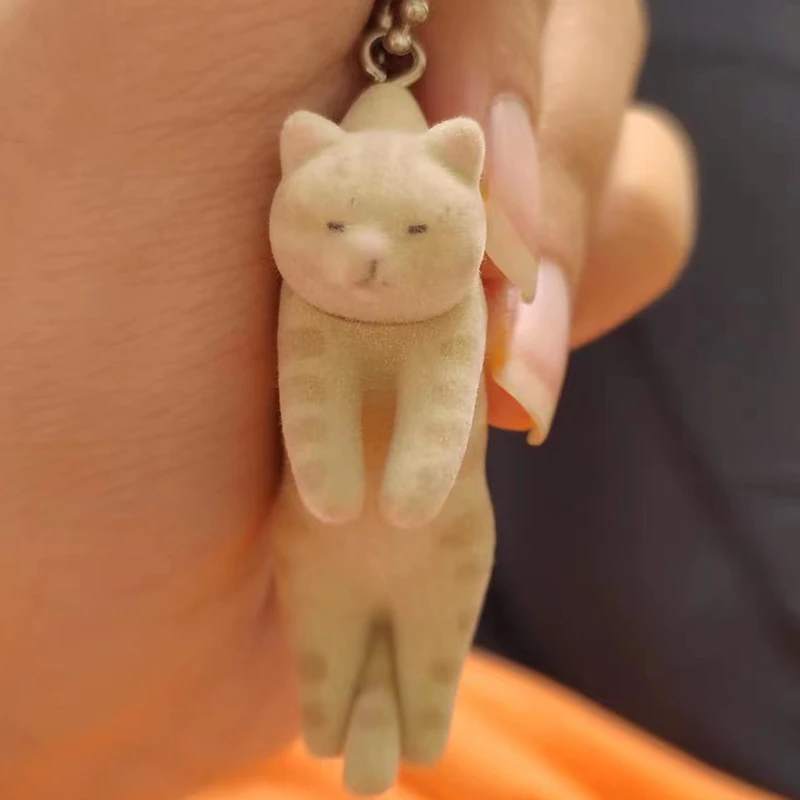 Flocking Cats QUALIA Gashapon Capsule Toy Cute Kitty Pendant Doll Figurines Collectible Bag Purses Decoration Kids Girls Gifts