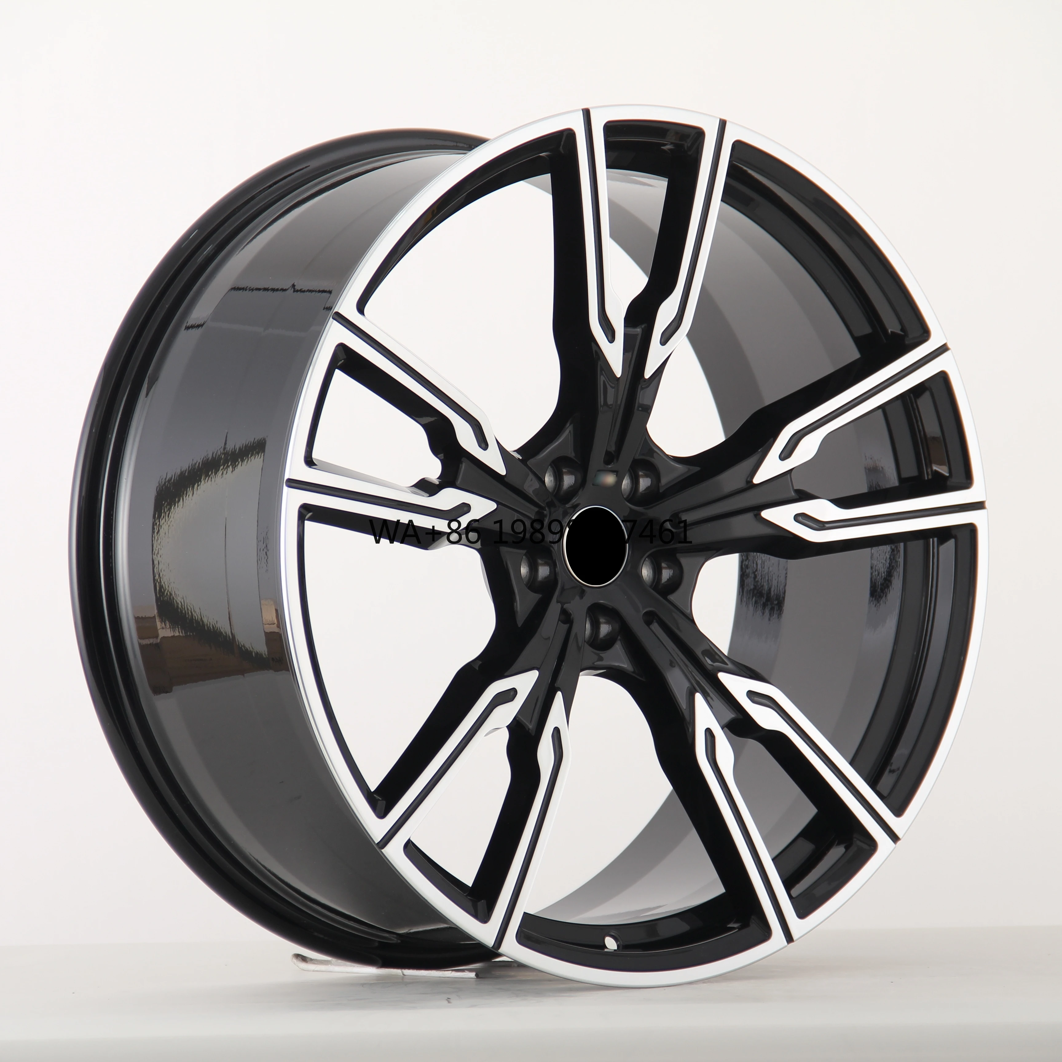 

Wheelshome 5705F 20 Inch 5-112 Matte Grey Machined Face Stock Forged Wheels for BMW X5