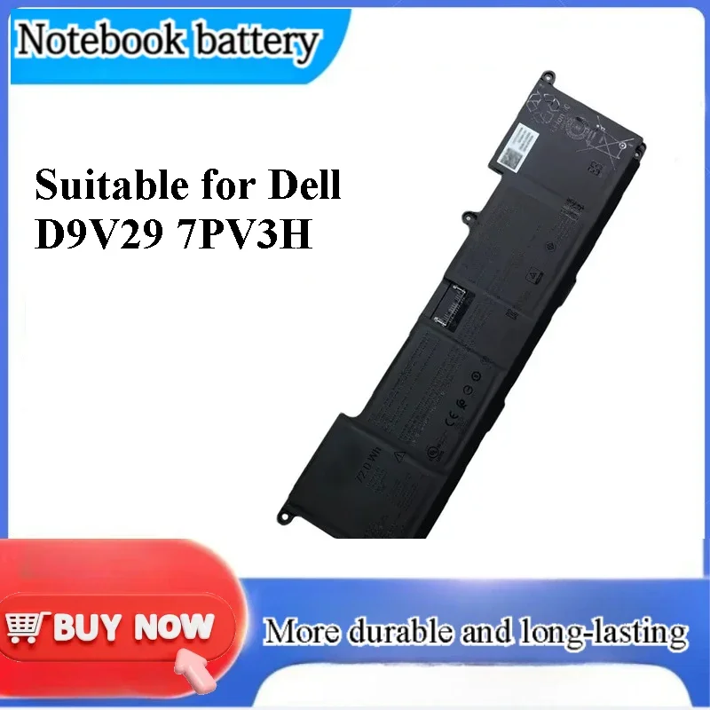 for D9V29 7PV3H Laptop Battery 72W Replacement Battery