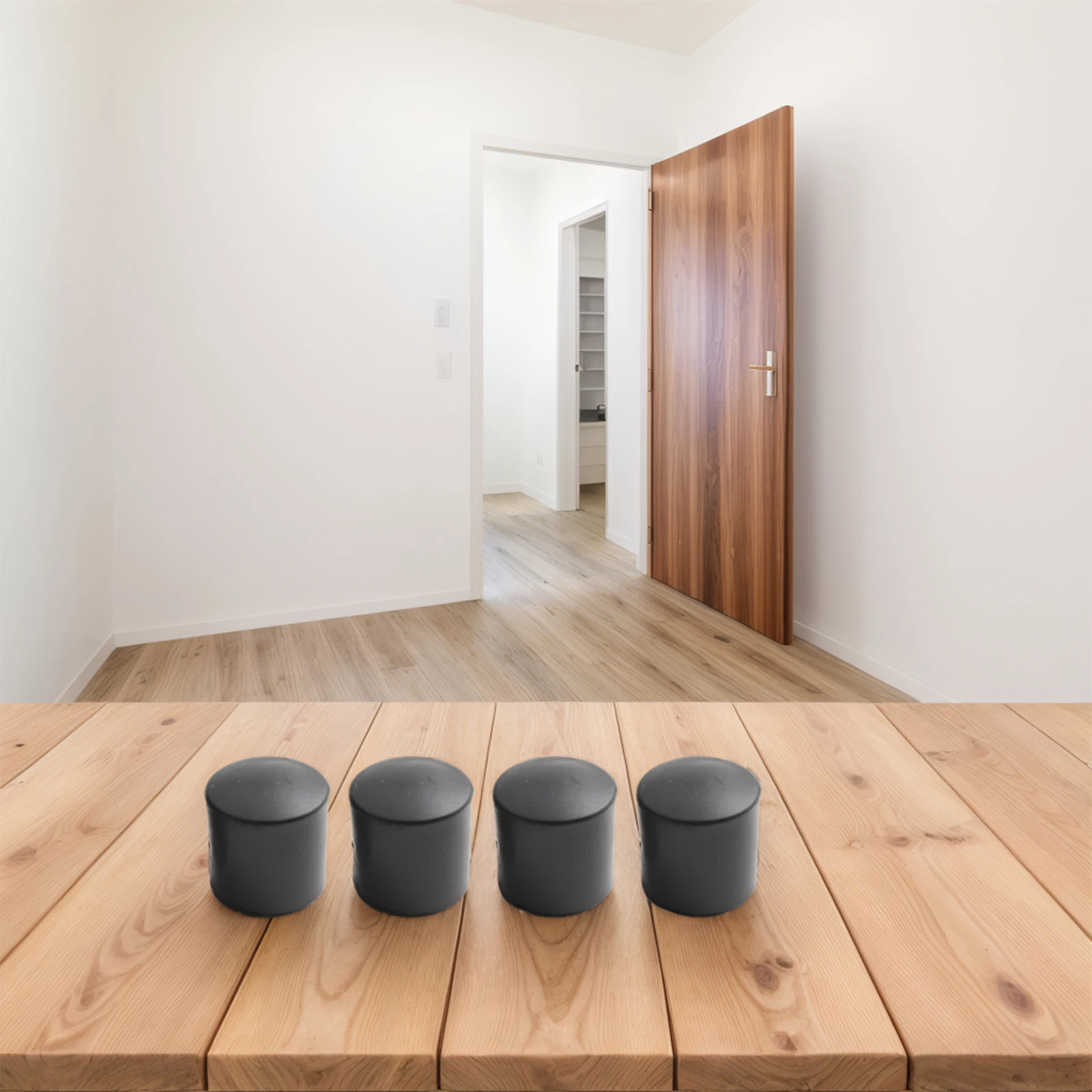 8 Buah Ujung Penghenti Pintu Ujung Bumper Penghenti Pintu untuk Penggunaan Di Rumah Fleksibilitas Daya Tahan Bantalan untuk Penghenti Pintu Tetap