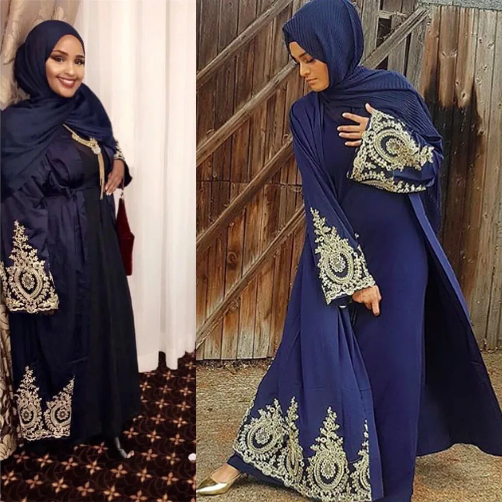 Dubai Muslim Abaya Dress Lace Kaftan Jilbab Abaya Robe Lace-up Hijab Dresses Outwear Tunic Middle East Arab Jubah Islamic 2026 2