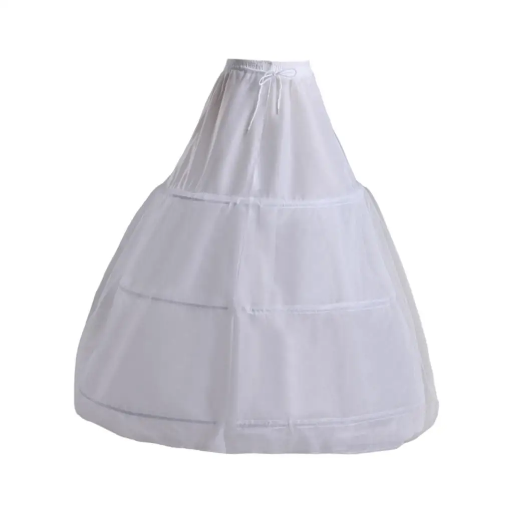 Women's Layered Tulle Petticoat Hoopless Petticoats Lolita Elastic Waist Underskirt Crinoline Slip for Ball Gown