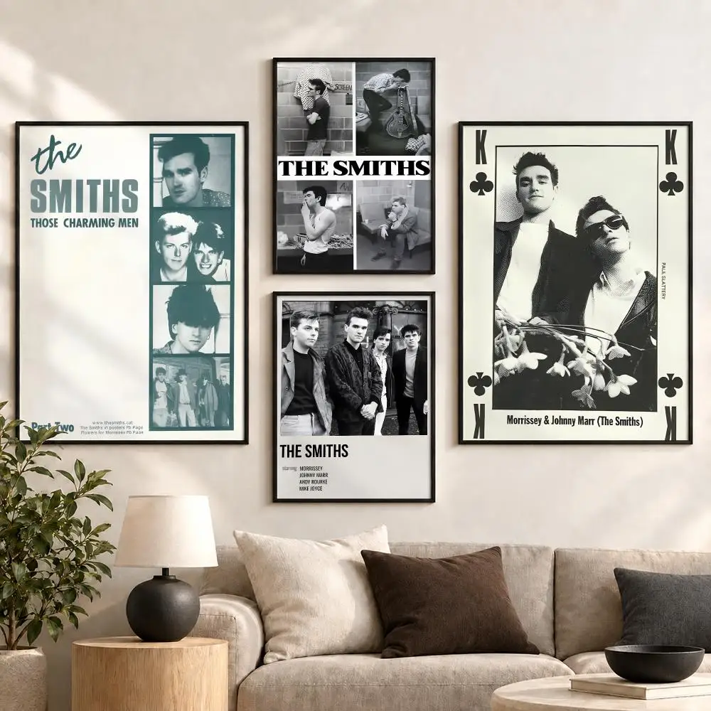 The Smiths Rock Band Classic 80s Album Music Portrait Poster Aesthetic Art Print for Bedroom & Living Room Decor, Unframed