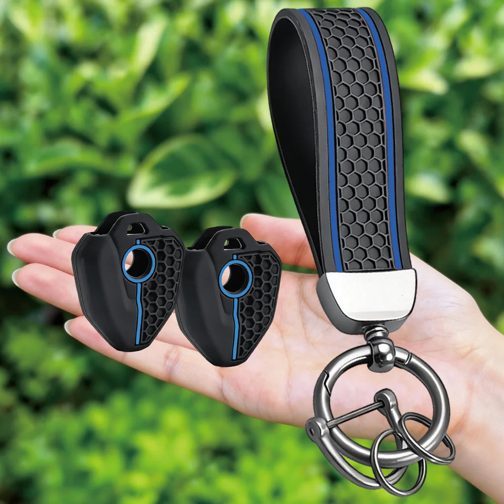 Keychain For CFMOTO 450Mt 450 Mt Mt450 2022 2023 2024 2025 Silicone Motorcycle Key Cover Case Shell 700MT 800MT CLX-700 - view 4