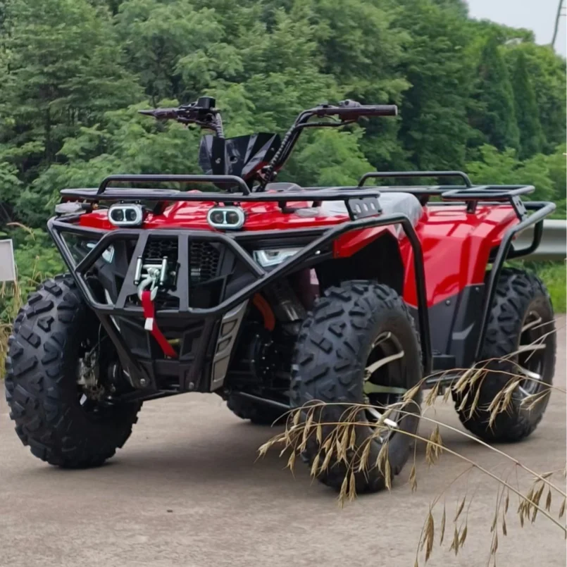 10000W 4WD Automatic Shaft Drive Four Disc Brakes 75-100km/h Powerful Adult Electric ATV Quad Bike