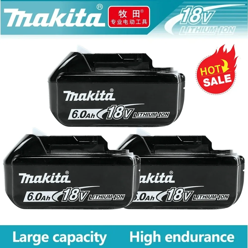 

Original Makita18V 9/6/3Ah Rechargeable Lithium Battery for Makita 18VBL1815BL1860 BL1840 BL1830 Replacement Power Tool Battery