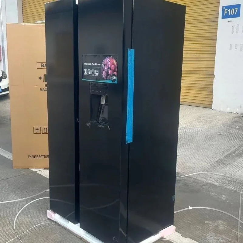 Yes, open the door and bring water. Refrigerator, large-capacity air-cooled and frost-free Open the door