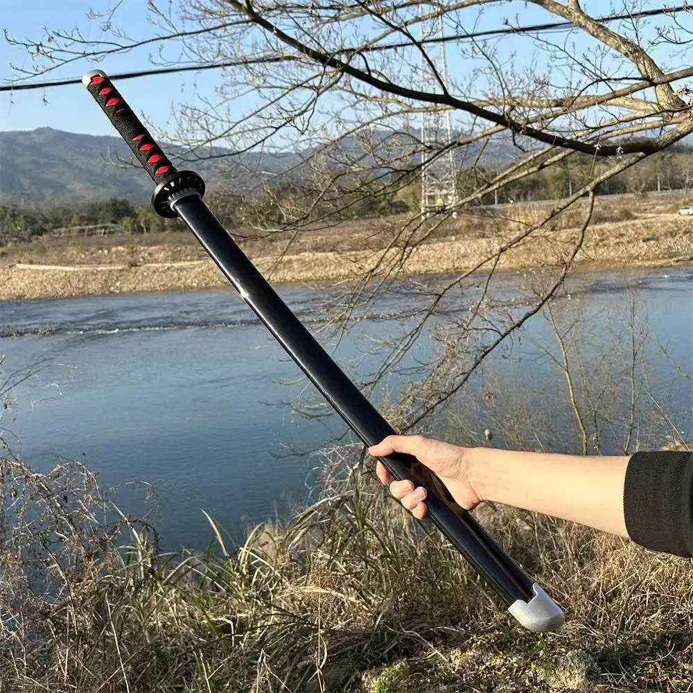 

100 см косплей аниме Demon Slayer: Kimetsu No Yaiba оружие Танджиро Камадо модель деревянный меч костюм праздничное шоу