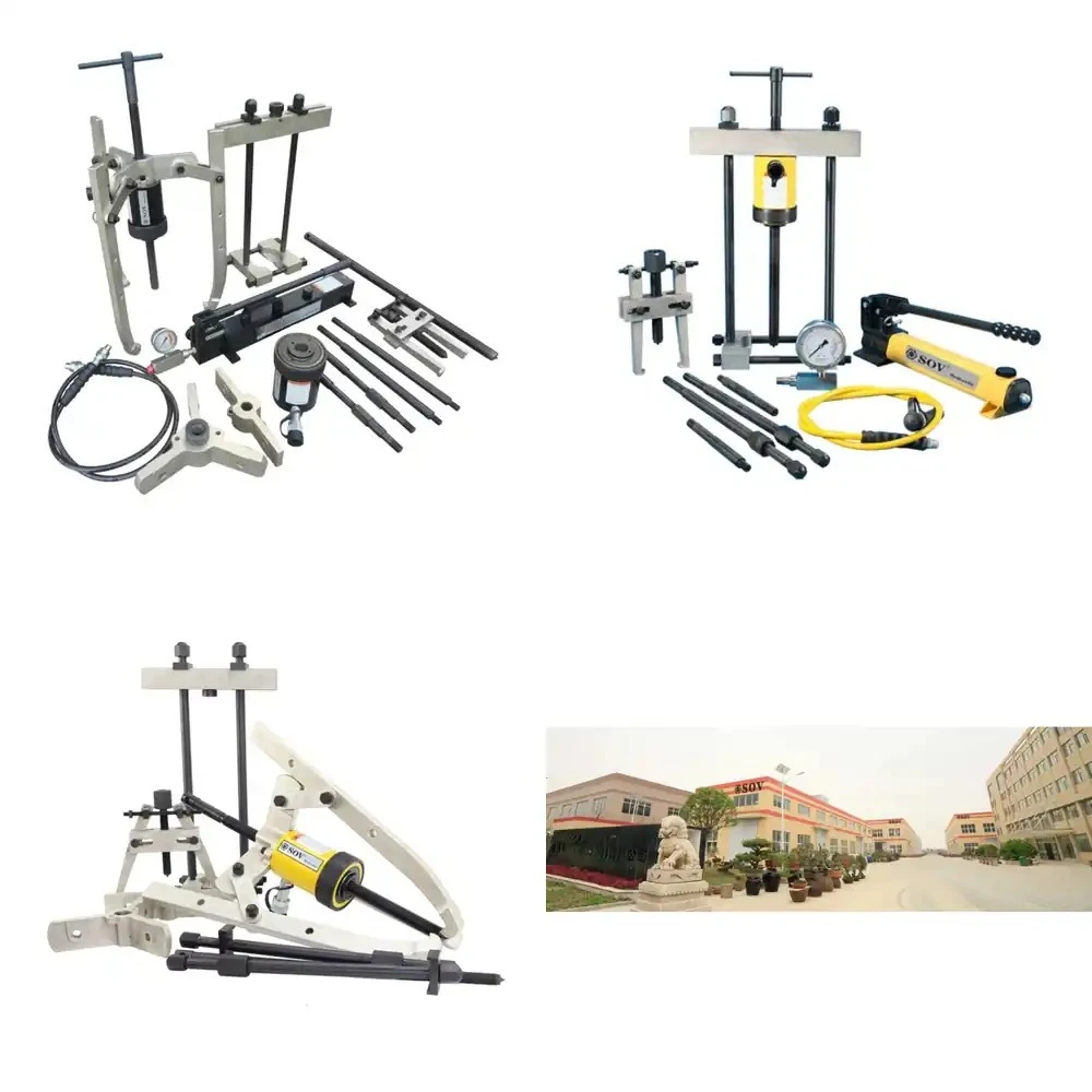 BHP-3751G for 30T 800MM Spreader Multi-Function Universal Standard Hydraulic Bearing Separator Puller Set for Pulling