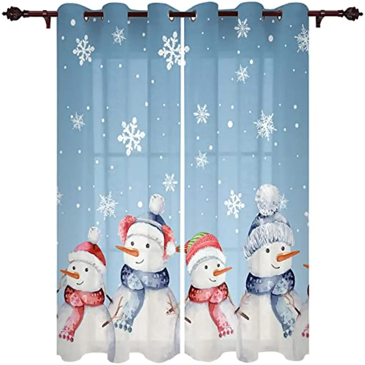 

Santa Claus Christmas Blackout Curtains Bedroom Living Room Kitchen Drapes Window Treatments Xmas Navidad Natal Home Decoration