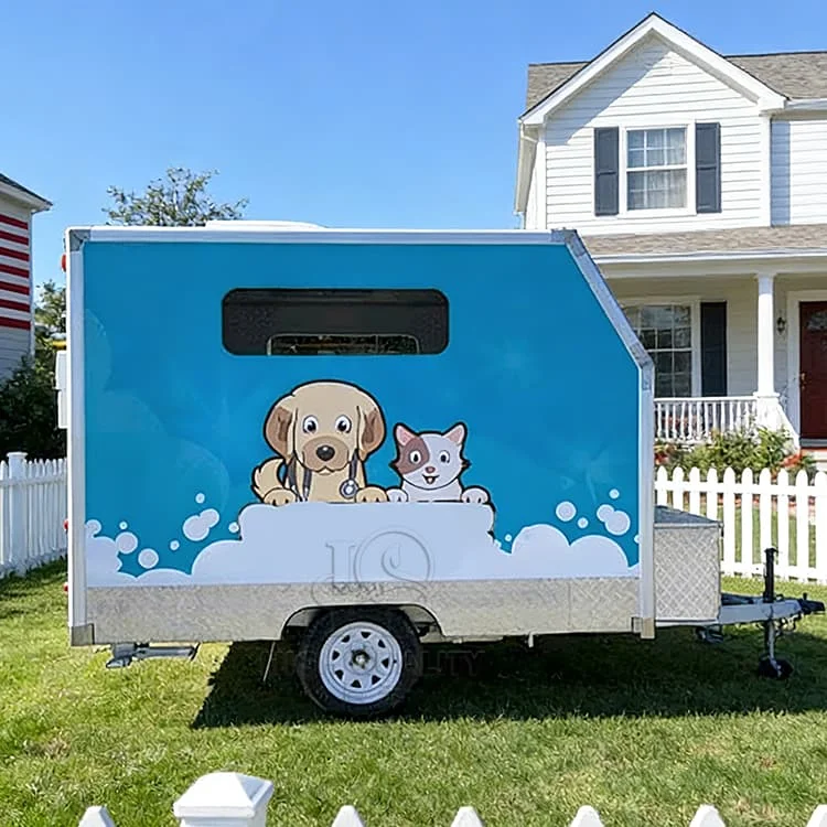 New Design Mobile Dog Grooming Trailer With Slung Structure For Enhanced Stability And Mobility