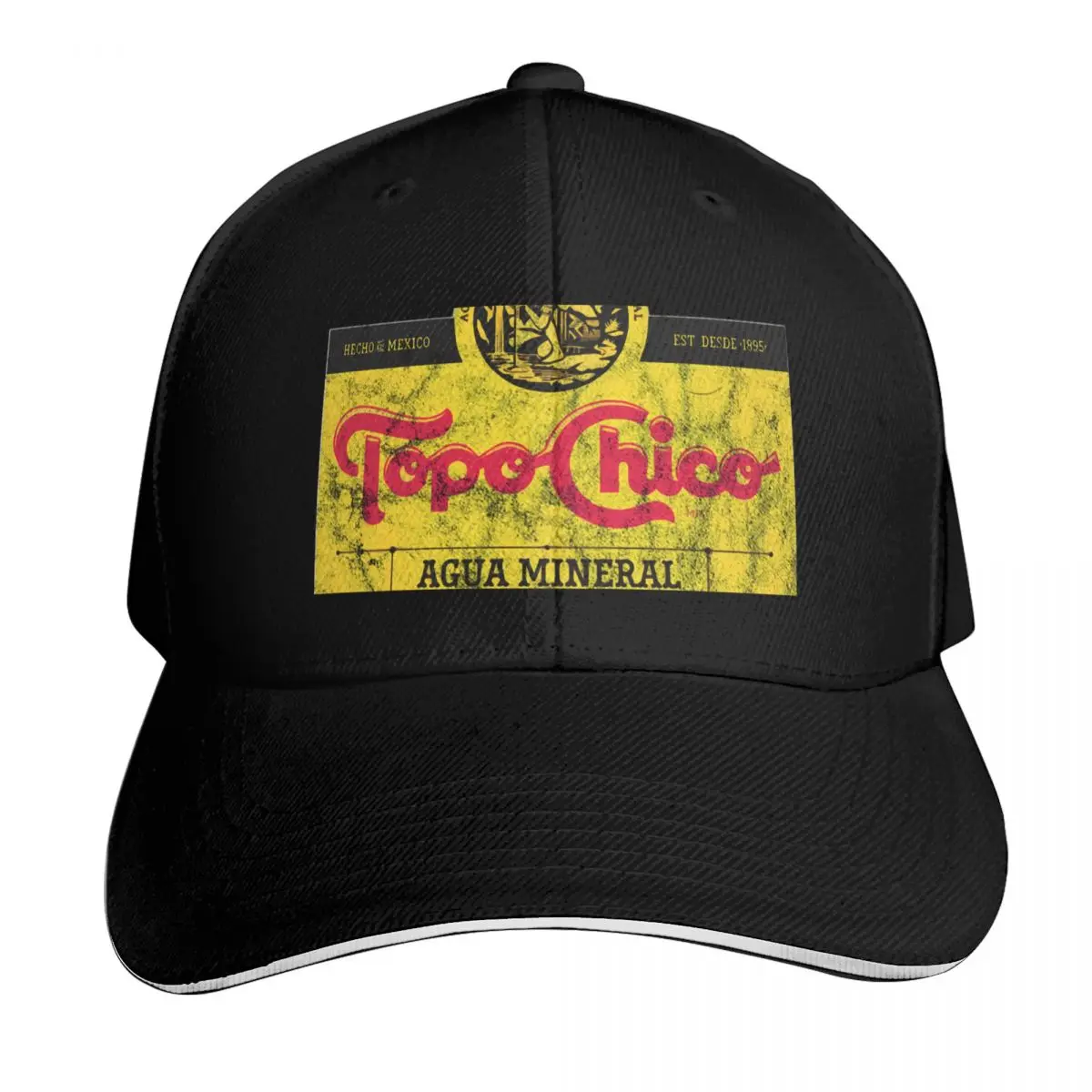 Gorra de béisbol Topo Chico Agua Mineral con logo desgastado (agua mineral con gas), sombrero de verano, gorra de lujo para hombre, gorras para hombre y mujer