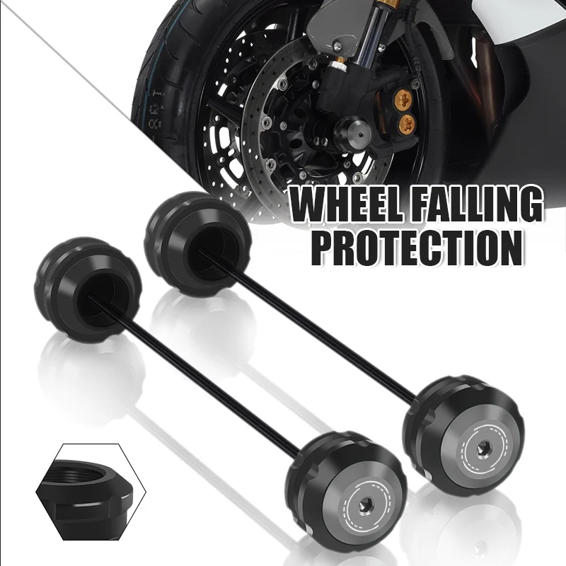 

For XT1200Z XT1200ZE Super TENERE 2010-2024 CNC Rear Front Axle Fork Crash Sliders Pad Motorcycle Wheel Protector Accessories