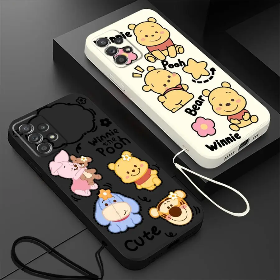 ديزني لطيف ويني حافظة لهاتف سامسونج جالاكسي A35 A15 A13 A14 A51 A36 A26 A24 A22 A52 A34 A16 A11 A12 غطاء ناعم #1