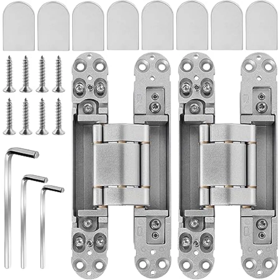 

Onedaful 2 Kits ch Staless Steel Hidden Door Hges visible Hges for Door, 80 Degree Swg Concealed Hges, 3 Way Adjustable and Hea