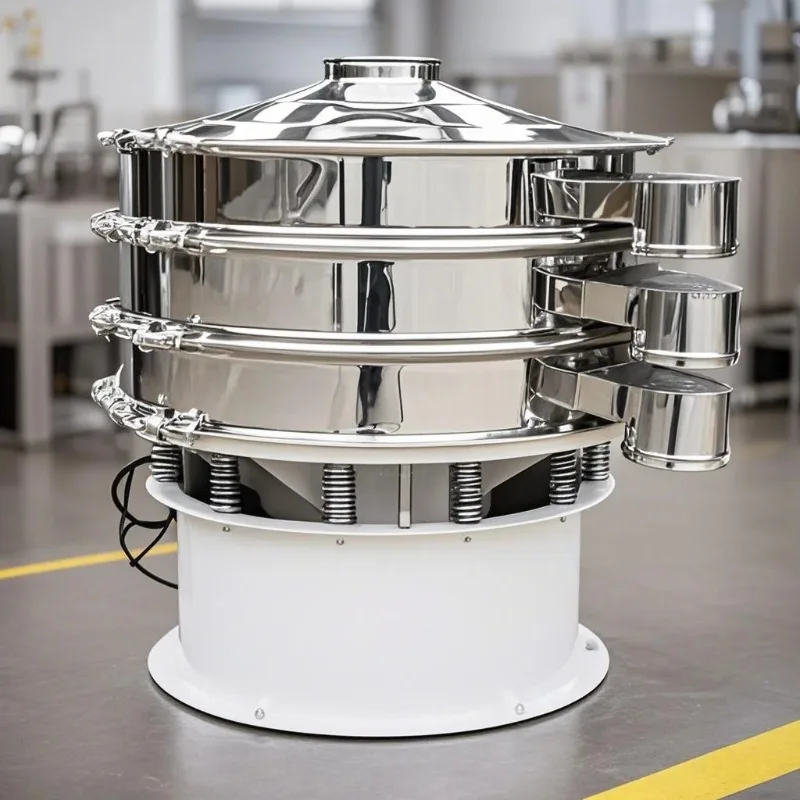 Mobile Rotary Vibrating Screen Three-phase Vertical Motor | High Efficiency Stainless Steel Multi-Layer Customized