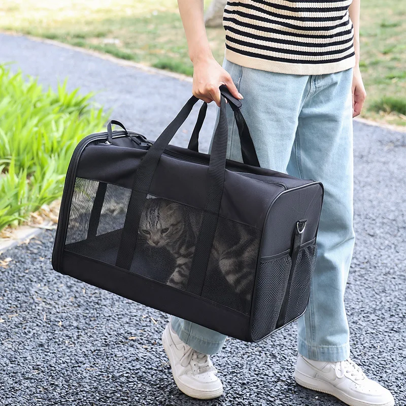 

Pet Outing Portable Cat Dogs Handbag Summer Breathable Carrier Travel Puppy Kitten Single Shoulder Bag Pet Carrying Bag Supplie