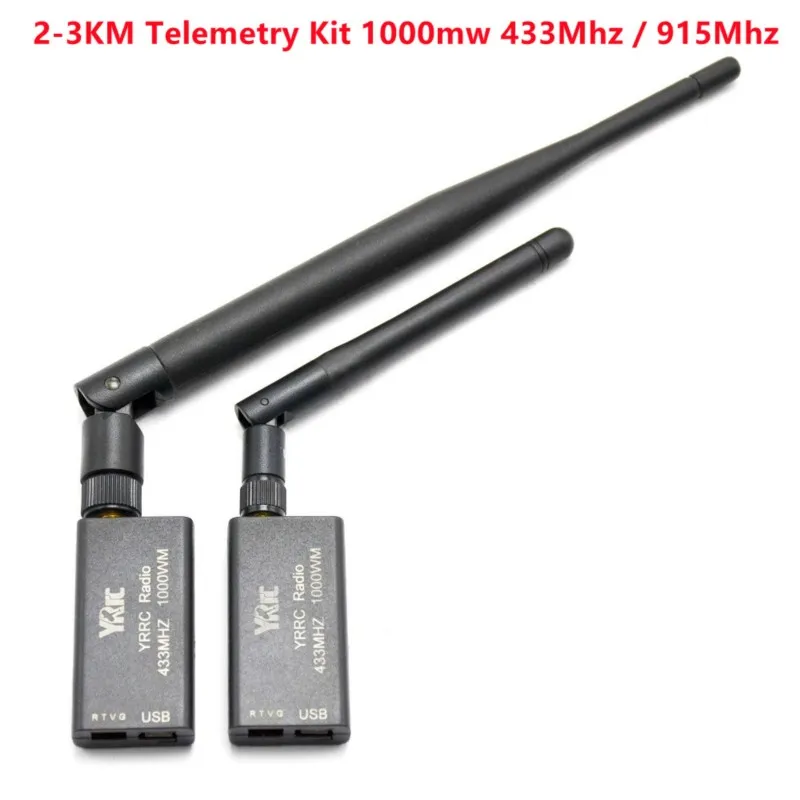 YYRC 3DR Radio Telemetry 1000MW 915Mhz 433Mhz Air and Ground Data Transmit Module with OTG For APM Pixhawk Flight Control
