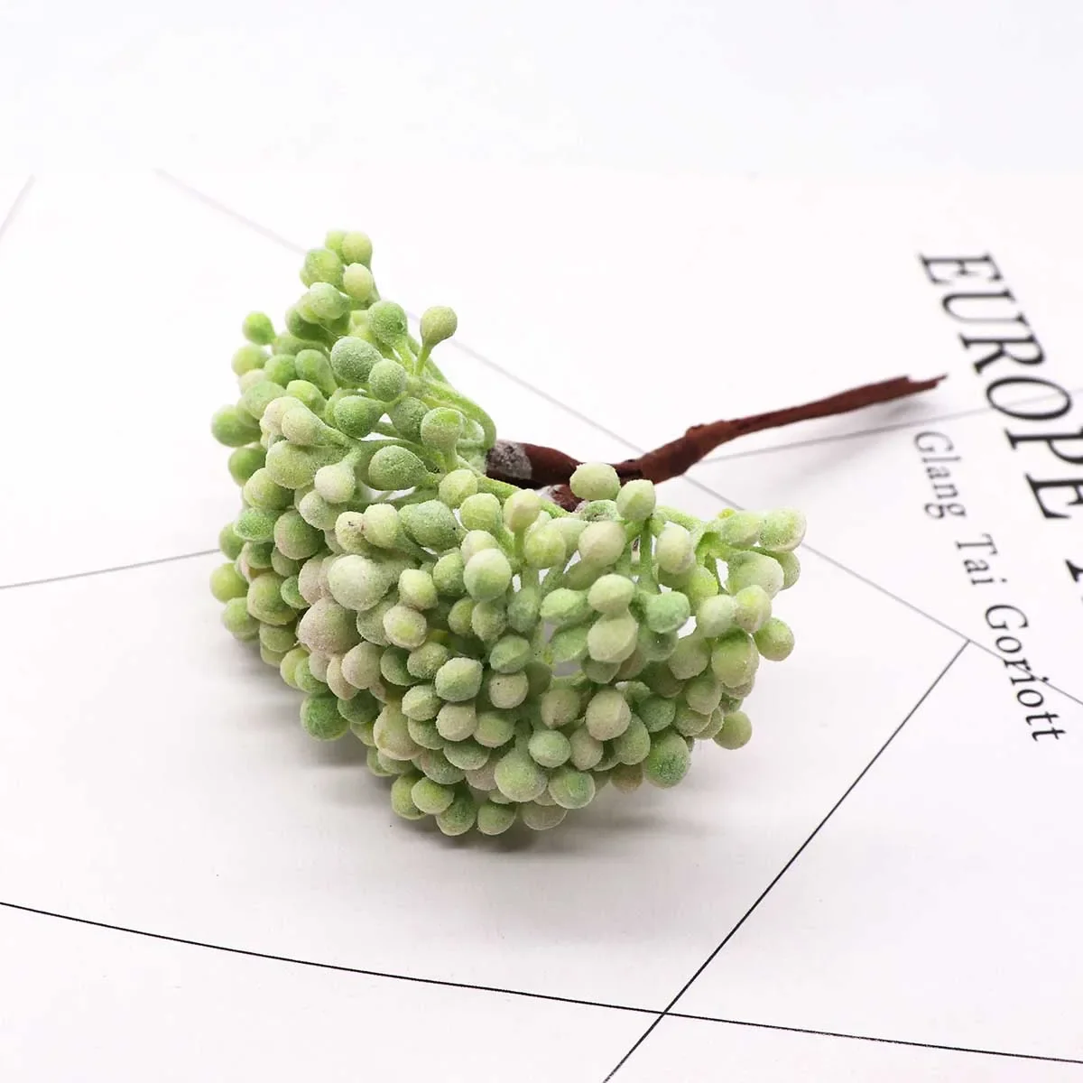 6pcs/bundles Fake plastic flowers Lavender artificial plants diy gift home wedding decoration accessories christmas pineal fruit
