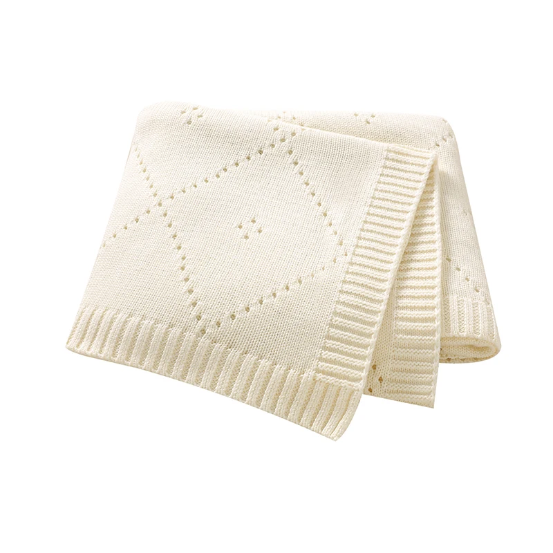 90*70 سنتيمتر القطن عربة طفل البطانيات قماط التفاف تنفس خفيفة الوزن محبوك الوليد بنين بنات السرير الخلوية تلقي الحصير #1