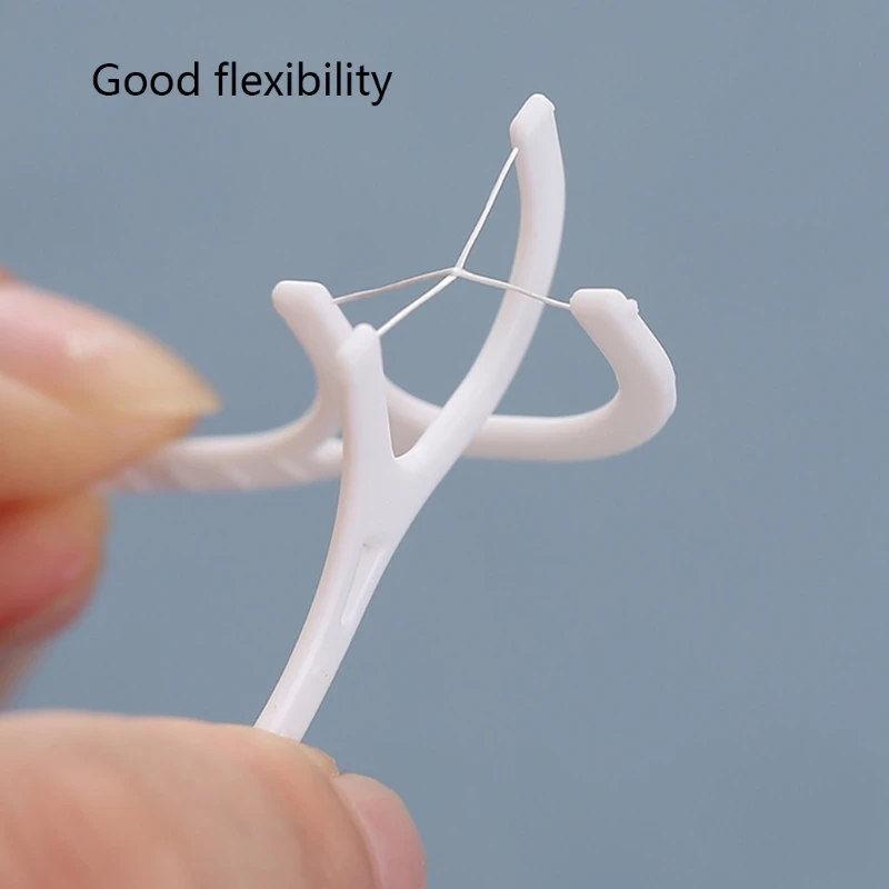 50/100pcs Dental Floss Flosser Picks Toothpicks Teeth Stick Tooth Cleaning Interdental Brush Oral Hygiene Care Tool