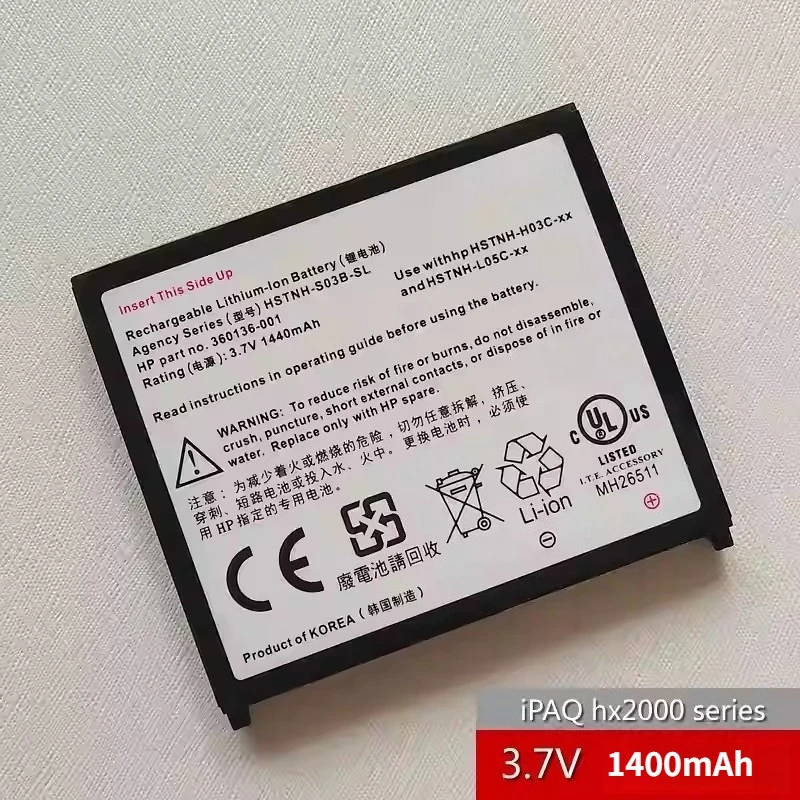 1440mAh 3.7v FOR HP PAD ipaq HSTNH-S03B-SL, HSTNH-L05C-BT, HSTNH-H03C-WL, FA286A batteries
