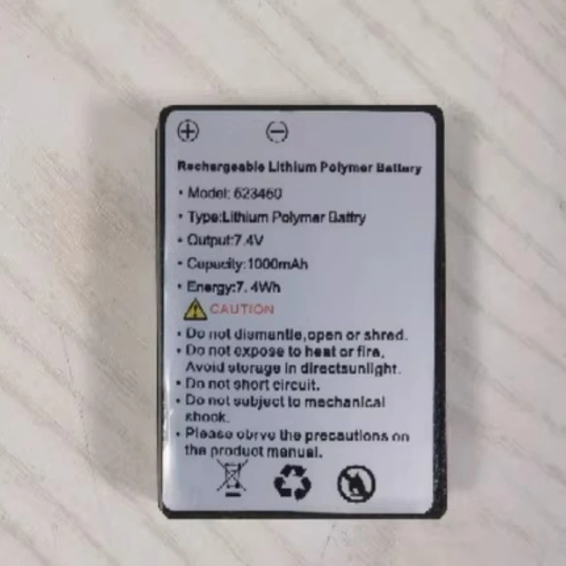 In Stock New 7.4V 623460 1000mAh Li-Ion Dental Battery for LED Headlight Binocular Loupes Surgical Headlamp Dentistry Magnifier