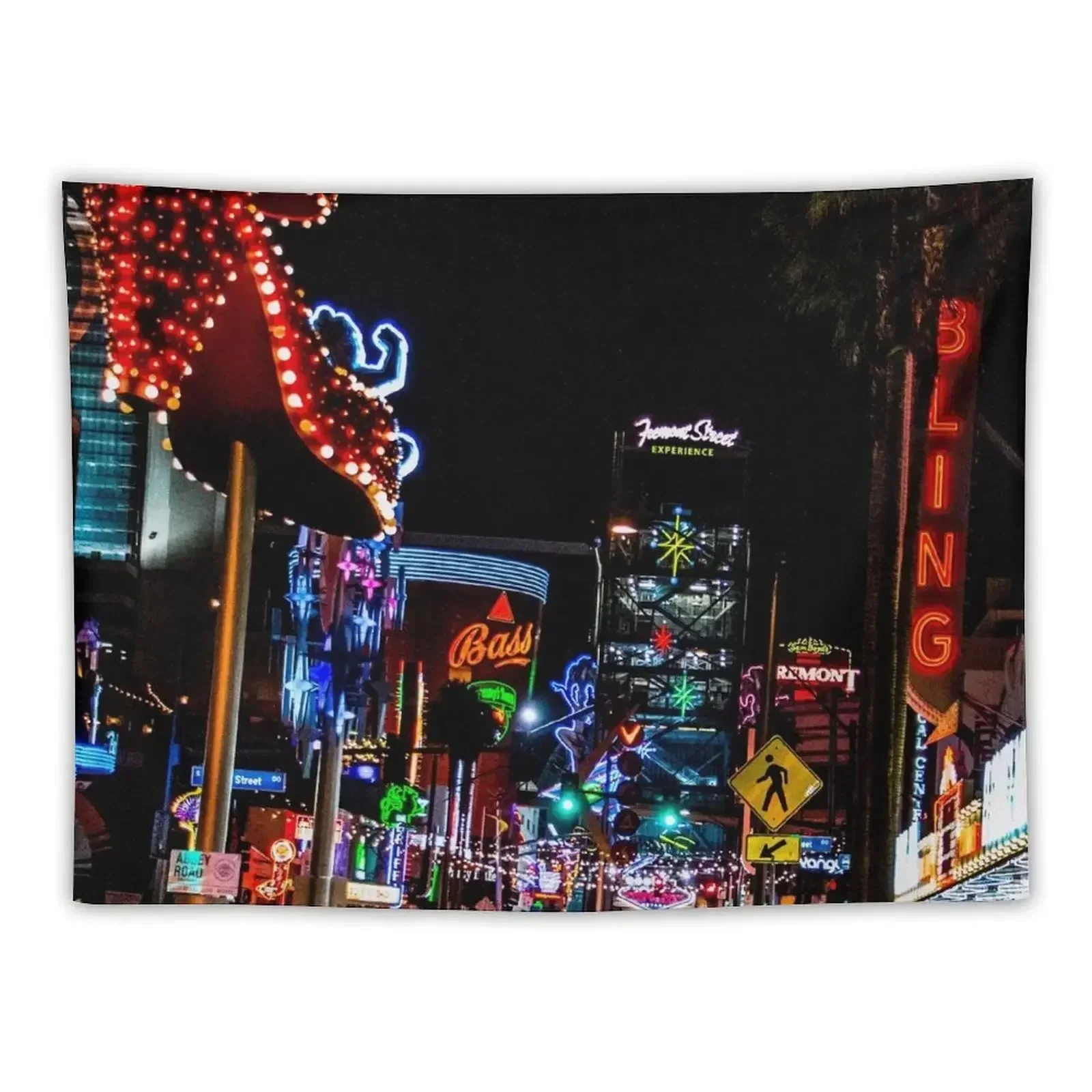 Las Vegas Neon Lights Tapestry Hanging Wall Bathroom Decor Tapestry