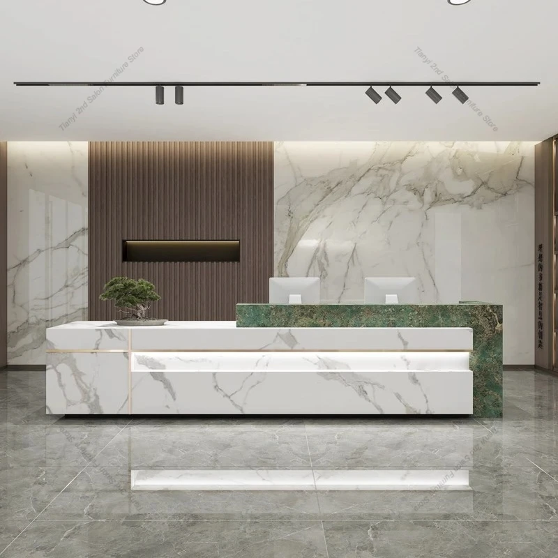 

Скандинавские роскошные мраморные стойки регистрации, современный дизайн, отель, элитный кассовый стол, креативная коммерческая мебель Pulpitos FYRD