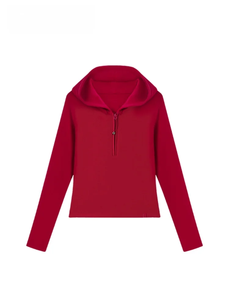 

Cara CLUB Large Size Hoodie Long Sve Women's Sweatirt Spring Faionable Sli Top for Plump Sister Ele Agel