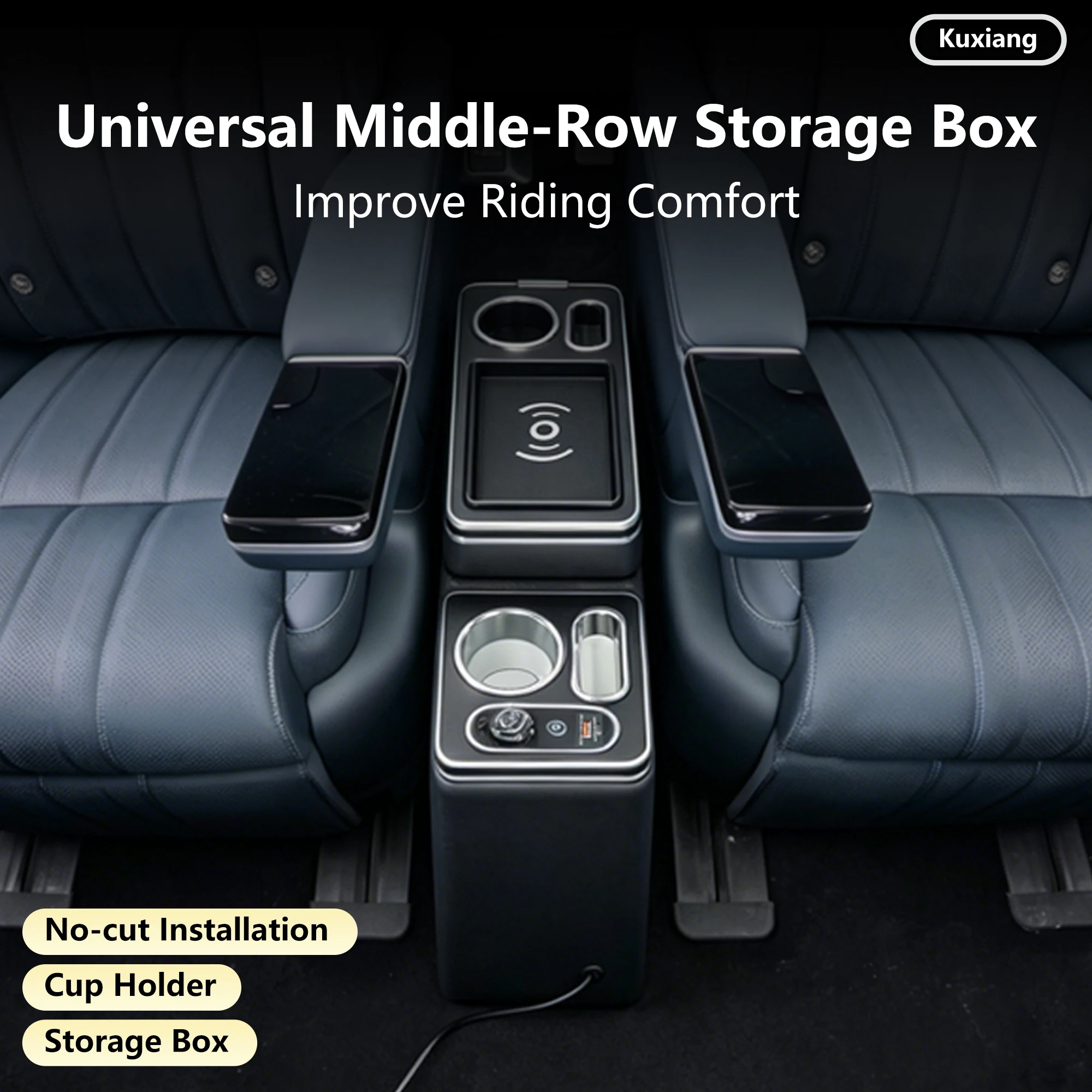 15cm Universal Car Central Armrest Box Cup Holders Storage Part Car Interior Accessories Center Console Armrest
