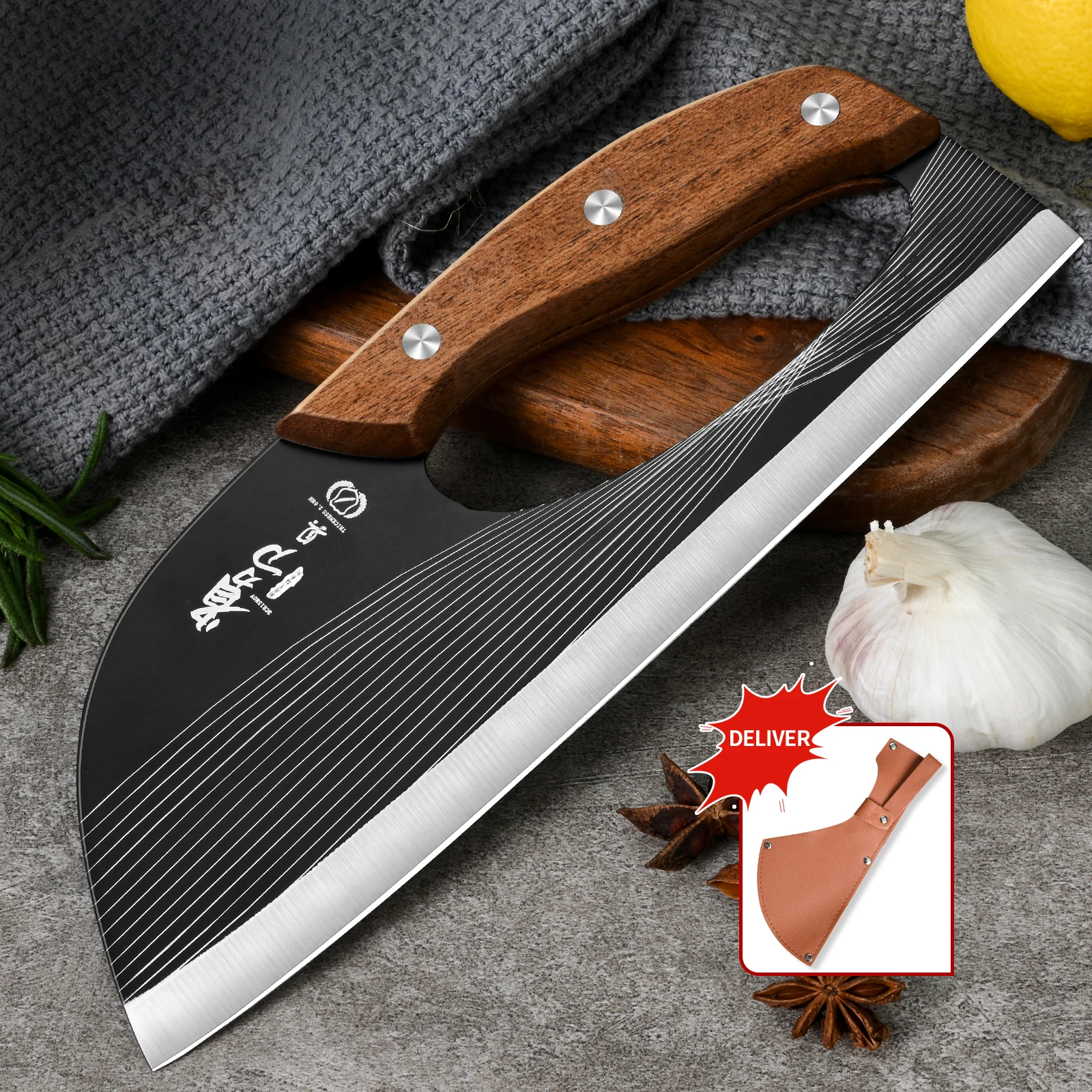 Multifunktionales arbeitssparendes Küchenmesser für zu Hause, scharfes Schneiden von Gemüse, zum Schneiden von Fleisch, Kill-Fischmesser – professionelles Kochmesser