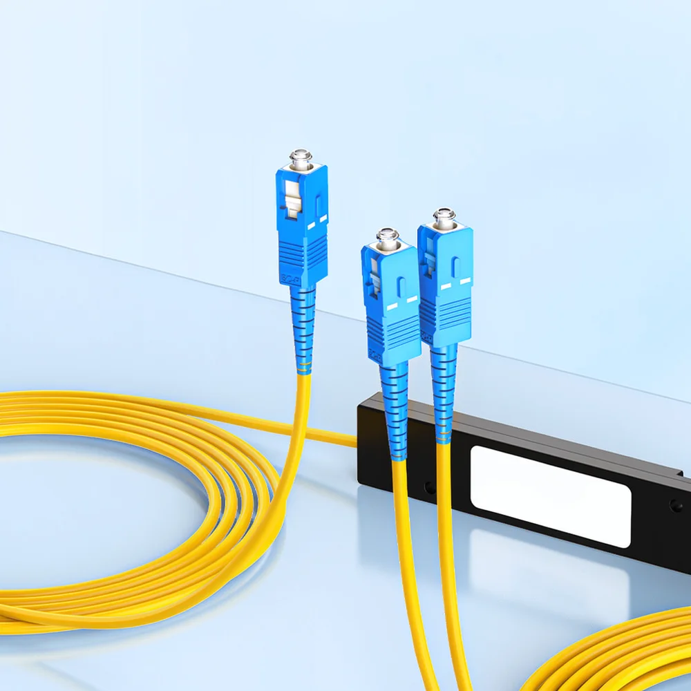 Optical Fiber Splitter 1x2 SC Interface Passive Network Equipment Reliable Telecommunication Patching Hardware