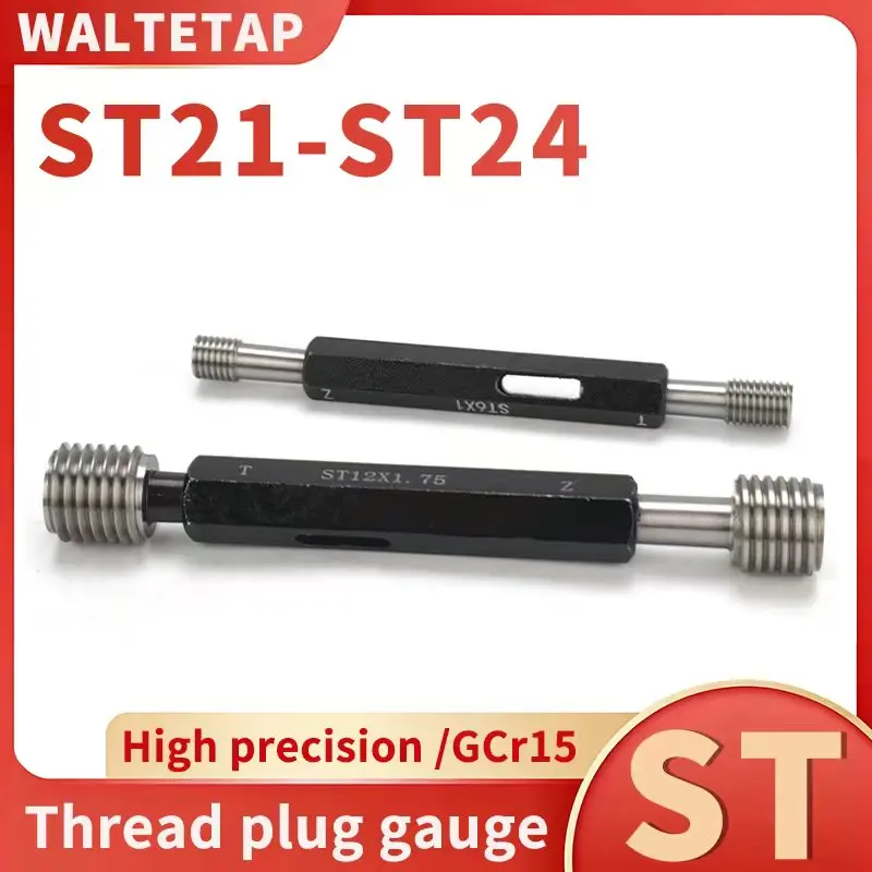 1PCS ST 21 22 23 24 Metric Thread Plug Gauge Fine Tooth internal Thread Gauge Measure Tool