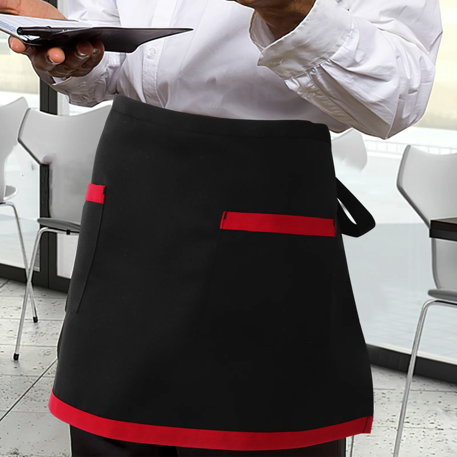 1 шт. фартук для официантки, кухни, водонепроницаемый, для приготовления пищи, бармена, парикмахерского ресторана