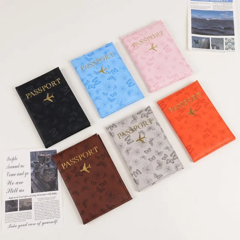 

1pcs Passport Cover Pu Waterproof Case for Passport Wallet Business Credit Card Documents Holder Protective Case Case Pouch