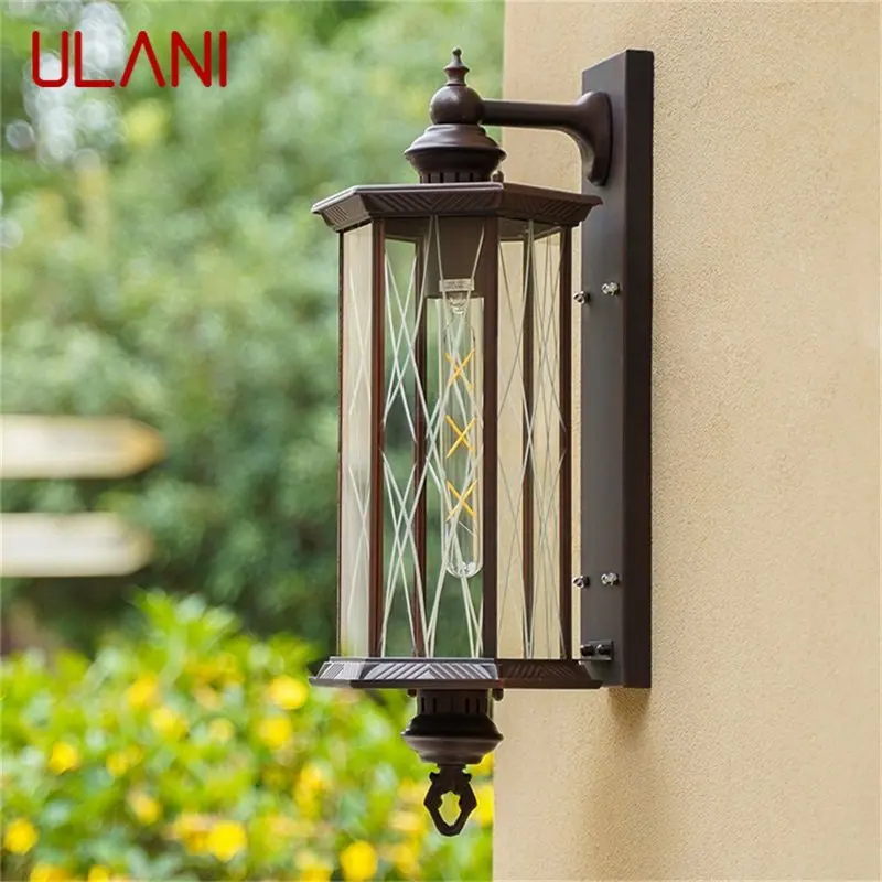 

ULANI Retro Outdoor Wall Lamp Waterproof IP65 Sconces LED Lighting Decorative for Home Porch Courtyard