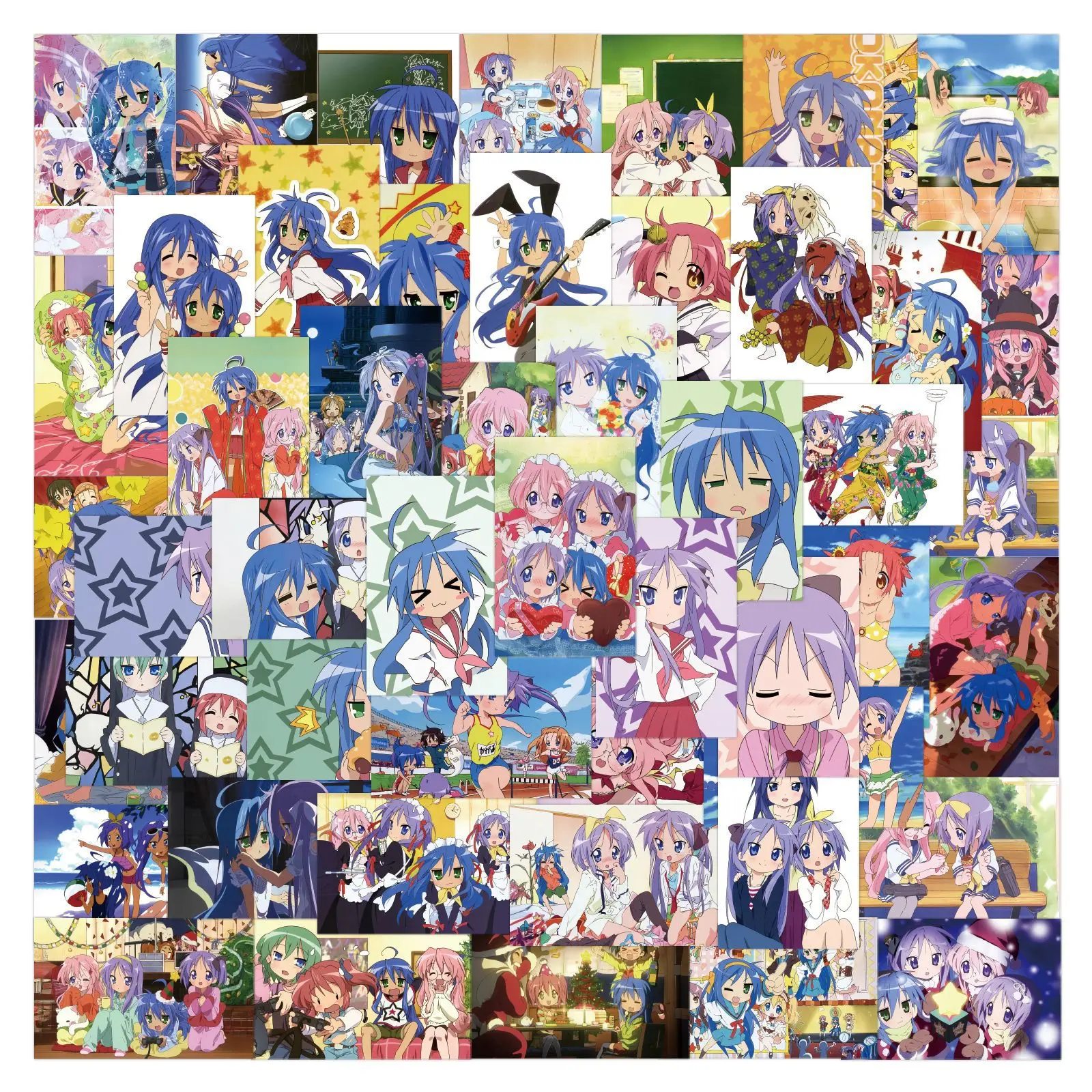

75PCS Lucky☆Star Stickers Graffiti Stickers DIY Diary Phone Case Handmade Scrapbook Aesthetic Stickers