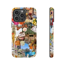 Ciao Summer in Italy Collage Tough Phone Case For Iphone 17 16 15 14 13 12 11 Pro Max 13Mini 12Mini XSMAX XR X 7 8 Plus
