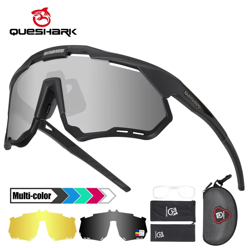 

QUESHARK Women Men Polarized Cycling Sunglasses Sports MTB Bicycle Eyewear Riding Road UV Mirror Bike Glasses Goggles QE52
