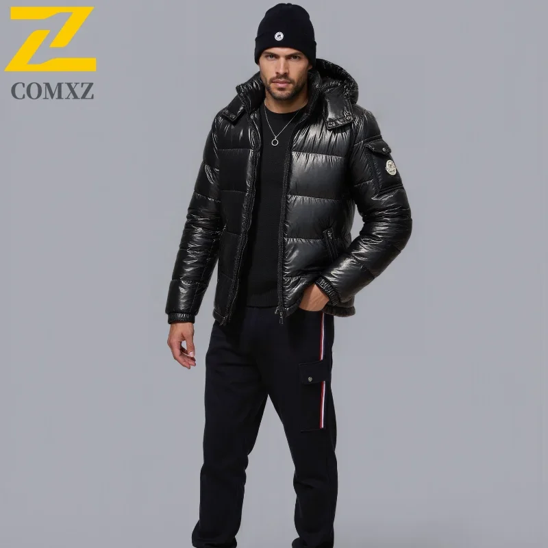 2024 neue männer Kurze Daunen Jacke Koreanischen Stil Trendy Winter Mantel Modische Stilvolle Warme Puffer Jacke