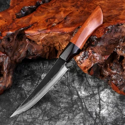 XITUO Handmade Forged Utility Knife 5 inch Super Sharp Fruit Knife 3-layer Composite Steel Kitchen Paring Knife Cooking Tools