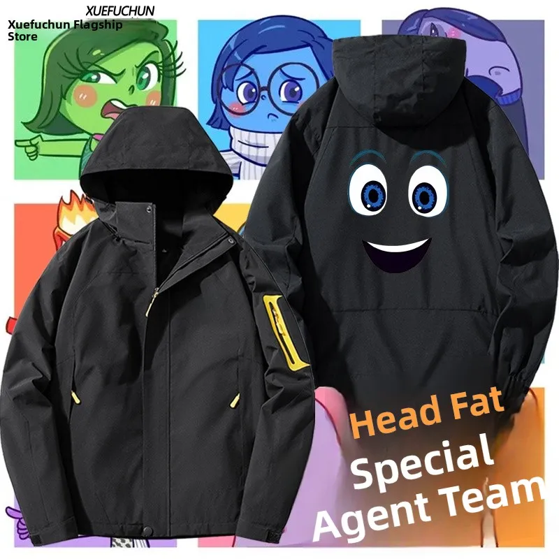 

Куртка с капюшоном 2024: Новая ветрозащитная модель из полиэстера и нейлона с композитными волокнами, свободный крой, молодежная уличная одежда для всех сезонов