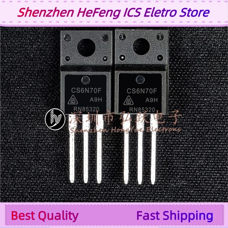 10PCS -20PCS CS6N70F CS6N70FA9H  TO-220F  Quick Delivery Fast Shipping Quality 