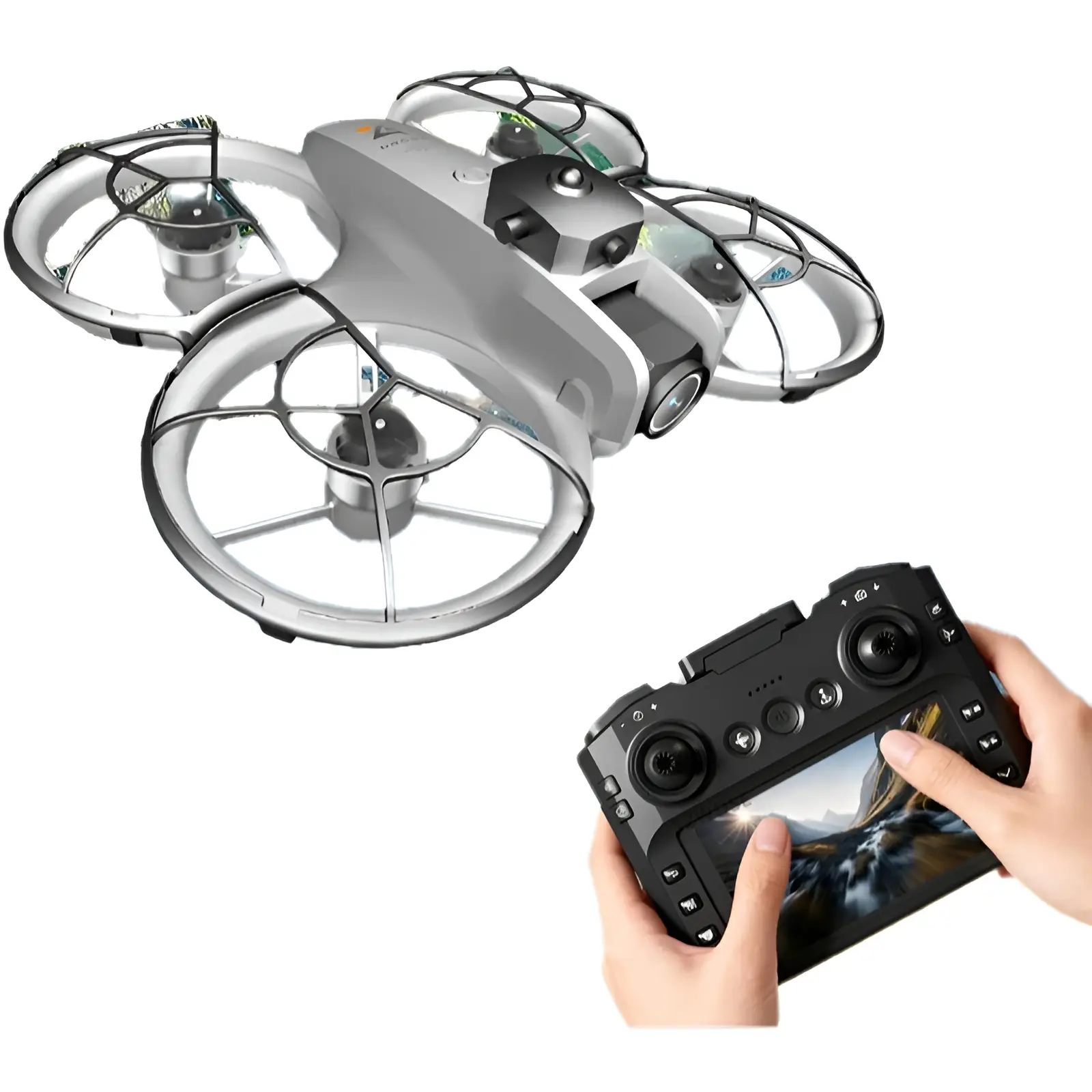 Novo z4 mini drone 4k hd câmera fotografia aérea motor sem escova posicionamento de fluxo óptico tela grande rc quadcopter brinquedos presente