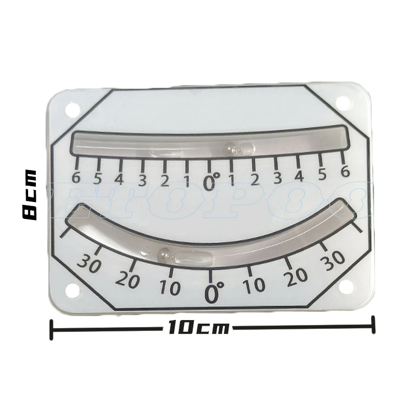 Marine double tubular inclinometer level Clinometer, Level Gauge for Off-Road Vehicle, Boat,Truck RV, Camper, Trailer